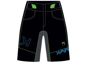 Karpos Ballistic Evo Kraťasy čierne/modré/zelené fluo