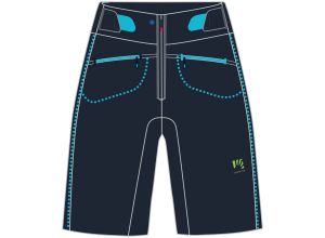 Karpos Ballistic Evo Dámske Kraťasy tmavomodré/tyrkysové