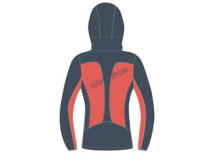 Karpos PARETE dámska bunda Hot Coral/Vintage Indigo