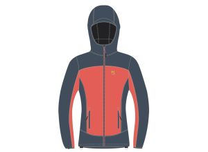 Karpos PARETE dámska bunda Hot Coral/Vintage Indigo