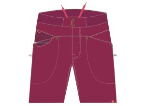 Karpos NOGHERA dámske bermudy Cherries Jubilee