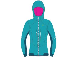 Karpos K-Performance Hybrid Dámska Bunda tyrkysová/modrá