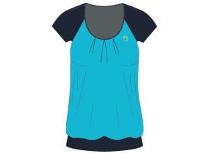 Karpos Cengia Dámske Tričko tyrkysové/tmavomodré