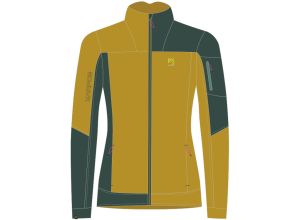 Karpos PUEZ dámska flíska zlatohnedá/tmavozelená