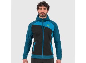 Karpos PRAMPER Zip mikina čierna/morská/modrá