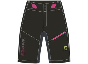 Karpos VAL VIOLA dámske kraťasy čierne/tmavosivé