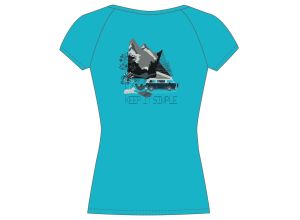 Karpos GENZIANELLA dámske tričko Blue Atoll