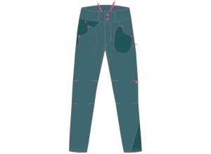 Karpos Salice Dámske Nohavice modrozelené