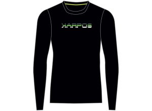 Karpos Loma Tričko S Dl. Rukávom čierne/zelené