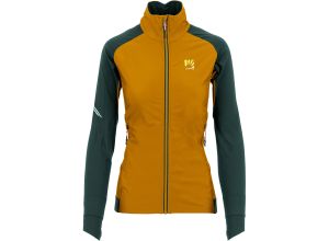 Karpos LAVAREDO dámska flíska zlatohnedá/tmavozelená