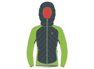 Karpos MARMAROLE TECH bunda bridlicová/limetková