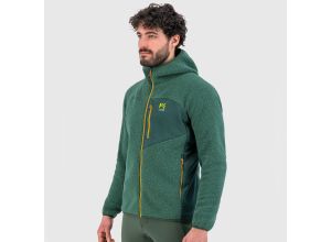 Karpos 80&rsquo;S mikina flíska borovicová/tmavozelená