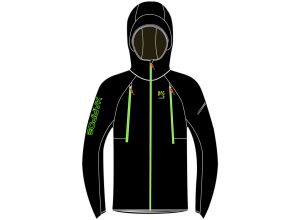 Karpos Lavaredo Rain Bunda čierna/zelená fluo