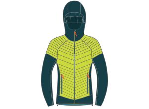 Karpos Sass De Mura Bunda modrozelená