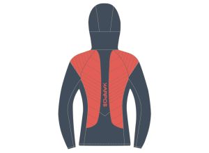 Karpos SASS DE MURA dámska bunda Hot Coral/Vintage Indigo