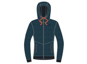 Karpos TOTOGA HEMP mikina so zipsom Sky Captain Melange