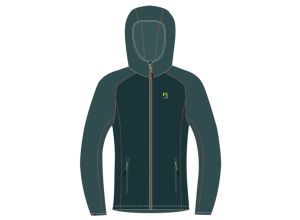 Karpos AMBRIZZOLA mikina so zipsom Dark Sea/Balsam