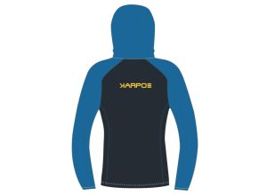 Karpos AMBRIZZOLA mikina so zipsom Outer Space/Indigo Bunting