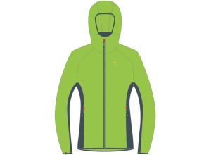 Karpos ROCCHETTA mikina flíska limetková/bridlicová