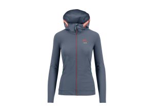 Karpos EASYFRIZZ dámska mikina so zipsom Vintage Indigo/Hot Coral