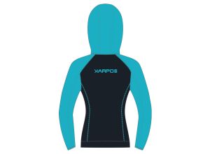 Karpos AMBRIZZOLA dámska mikina so zipsom Sky Captain/Blue Atoll