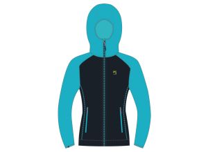 Karpos AMBRIZZOLA dámska mikina so zipsom Sky Captain/Blue Atoll