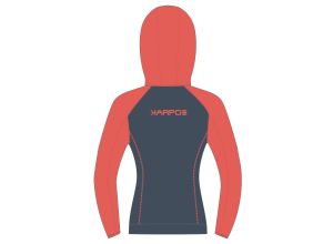 Karpos AMBRIZZOLA dámska mikina so zipsom Vintage Indigo/Hot Coral