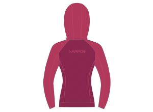 Karpos AMBRIZZOLA dámska mikina so zipsom Cherries Jubilee/Innuendo