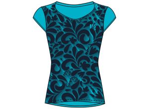 Karpos Loma Print Dámske Tričko modré