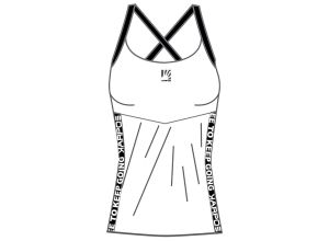 Karpos Easyfrizz Dámsky Top biely/čierny