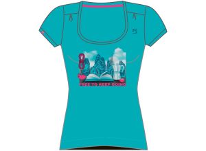 Karpos Anemone Dámske Tričko tyrkysové