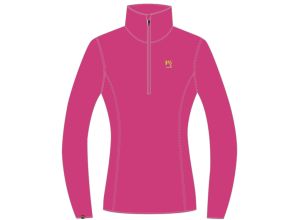 Karpos ALAGNA HALF ZIP LIGHT dámska mikina ružová