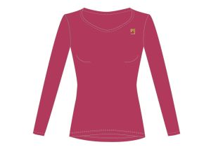 Karpos LOMA dámske tričko s dlhým rukávom Innuendo/Ombre Blue/Cherries Jubilee