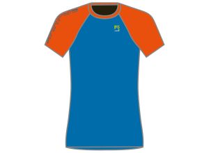 Karpos Lavaredo Detské Tričko modré/oranžové fluo