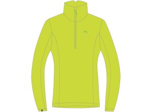 Karpos PIZZOCCO HALF-ZIP detská flíska žltá S.