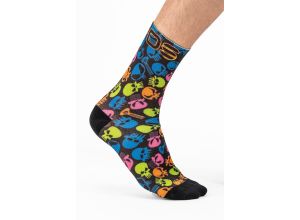 Karpos Green Fire Ponožky čierne/multicolor