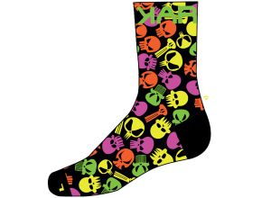 Karpos Green Fire Ponožky čierne/multicolor