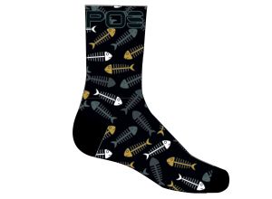 Karpos GREEN FIRE ponožky Black/Ombre Blue/Lemon Curry