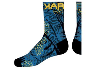 Karpos GREEN FIRE ponožky Black/Indigo/High Visibility