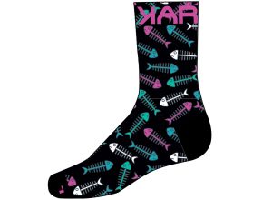 Karpos Green Fire Dámske Ponožky čierne/tyrkysové/biele/pink