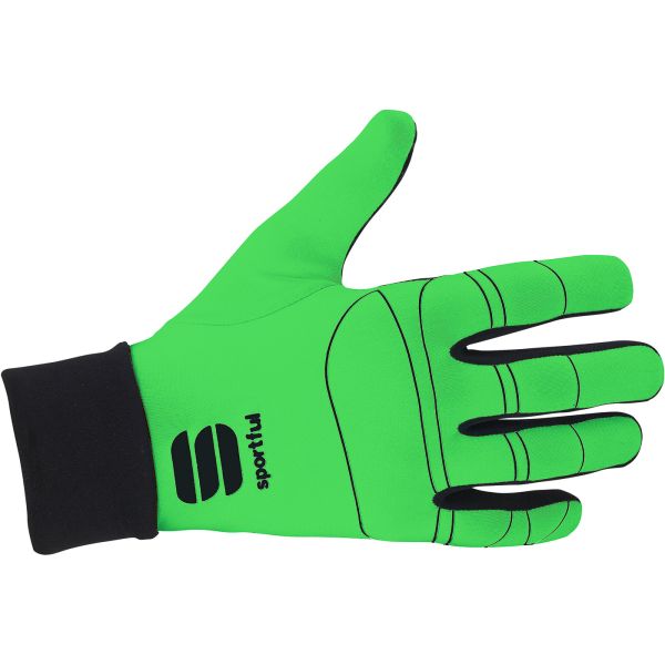Sportful Lycra race Rukavice fluo zelené/čierne