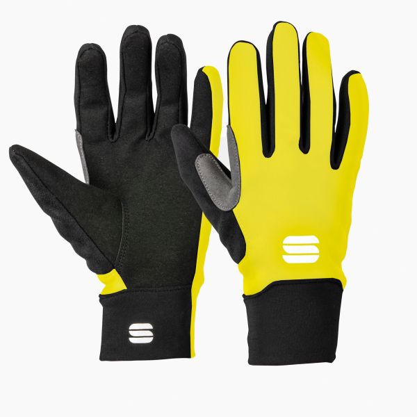 Sportful DETSKÉ SOFTSHELL RUKAVICE žlté