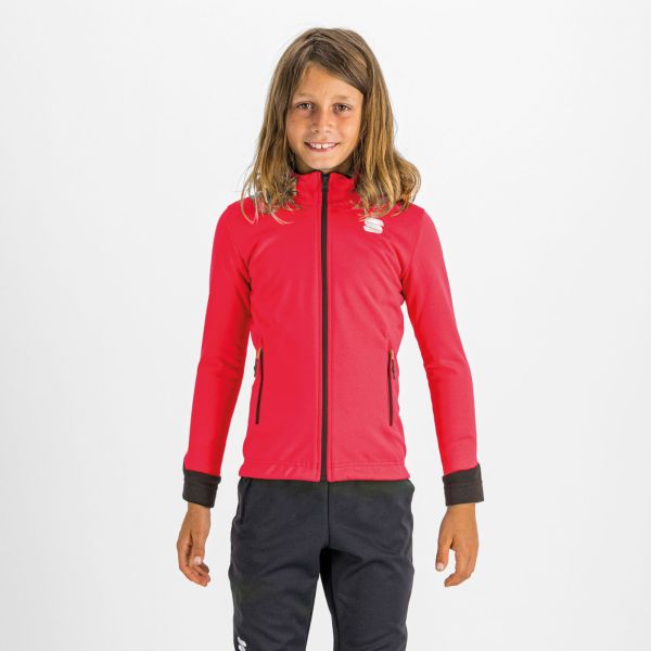 Sportful SQUADRA DETSKÁ bunda grepfruit/čierna