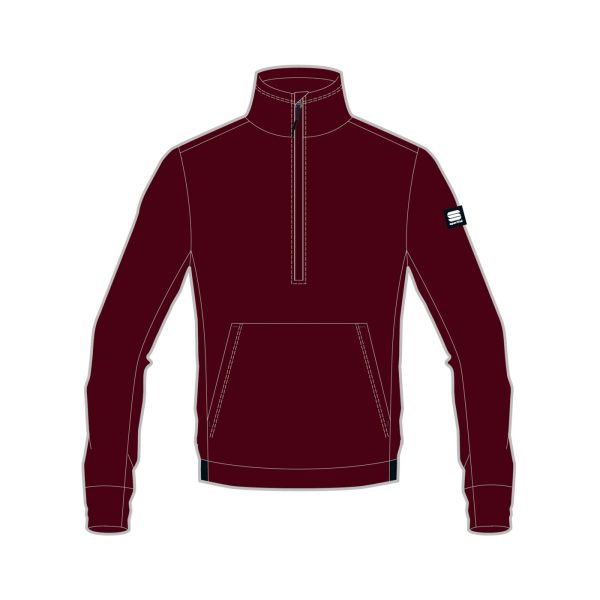 Sportful XPLORE flisová bunda vínovočervená