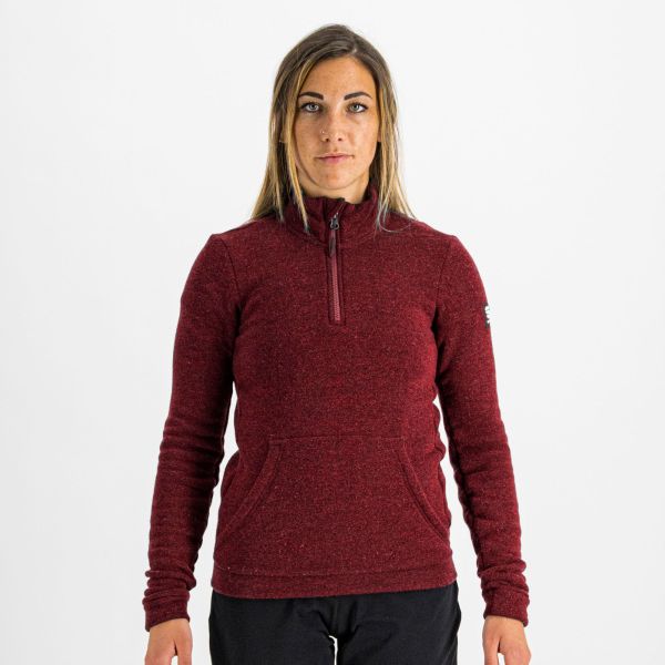 Sportful XPLORE dámska flisová bunda vínovočervená