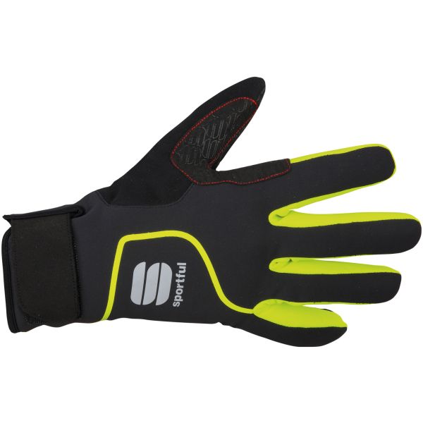 Sportful SottoZero cyklo rukavice čierne/žlté