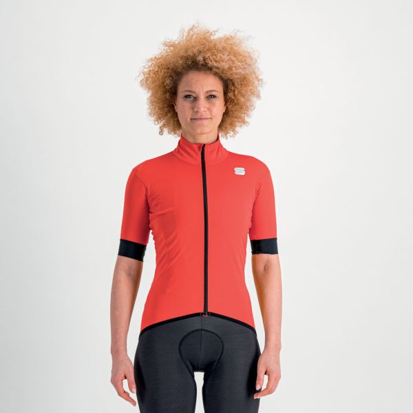 Sportful Fiandre Light Norain Bunda s kr. rukávom červená