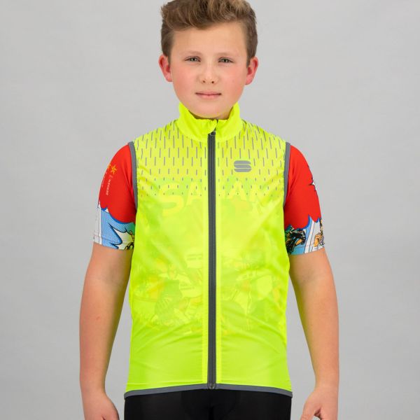 Sportful Kid Reflex vesta žltá fluo