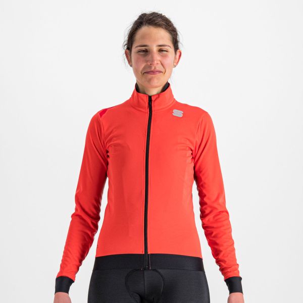 Sportful FIANDRE MEDIUM dámska bunda červený grepfruit