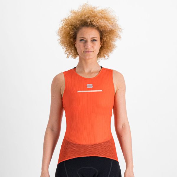 Sportful Pro Baselayer Dámske tričko bez rukávov červené